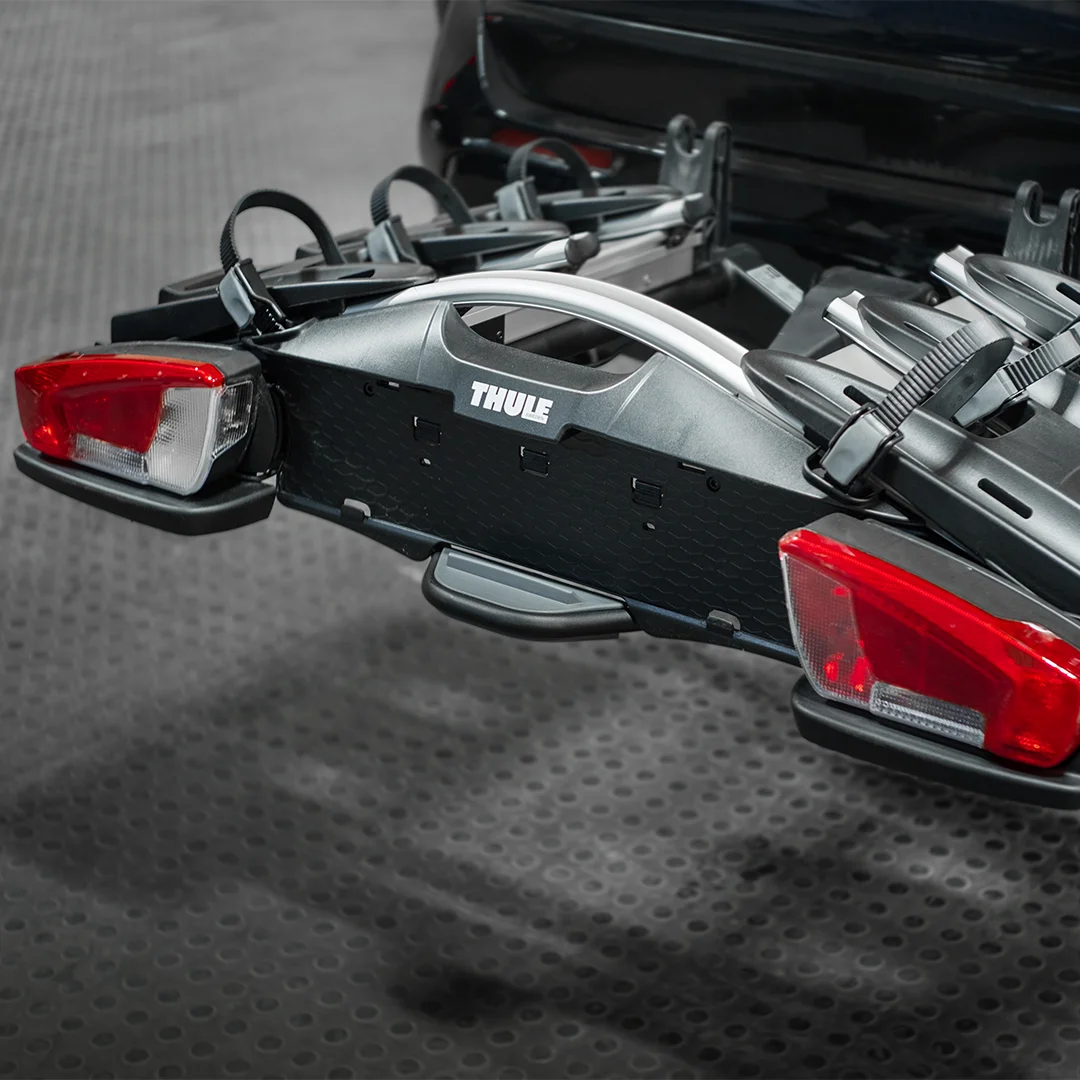 Thule cycle carrier attached towbar